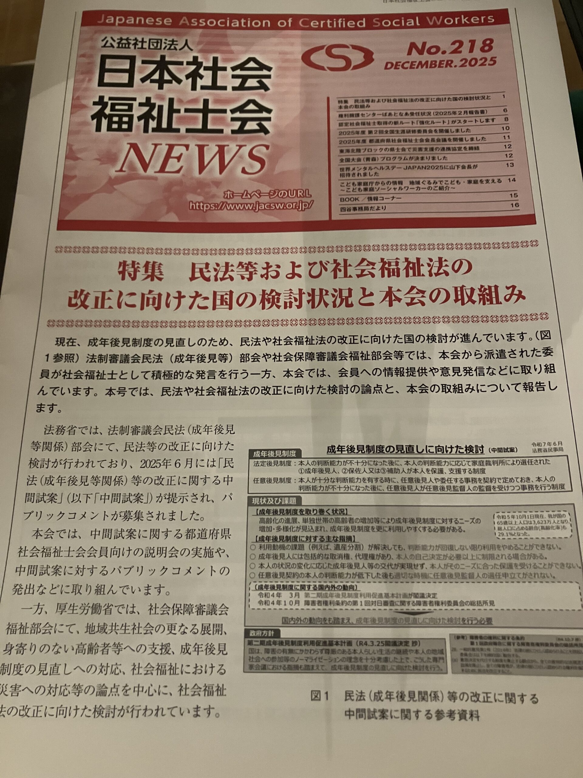 成年後見制度の見直しについて