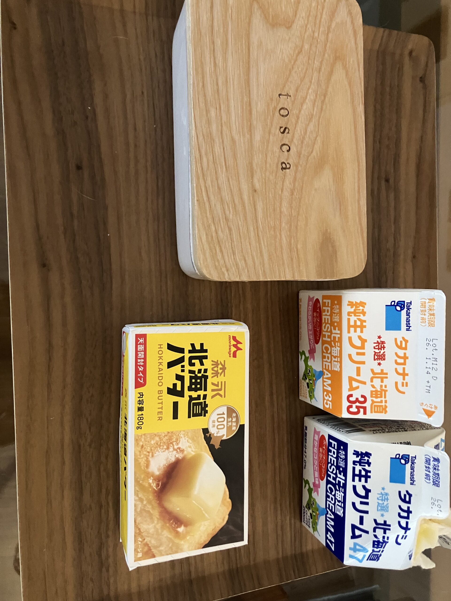 バターと生クリーム