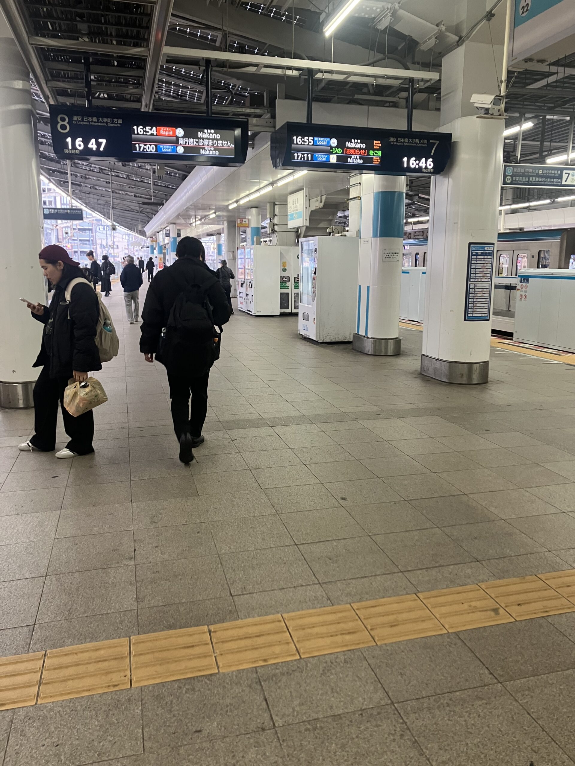 電車に乗りました